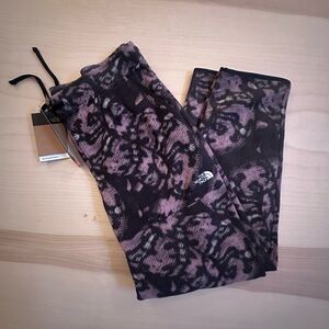 The North Face Black and Purple Patterned Joggers